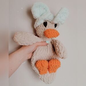 Crochet Lovey Duck With Headband